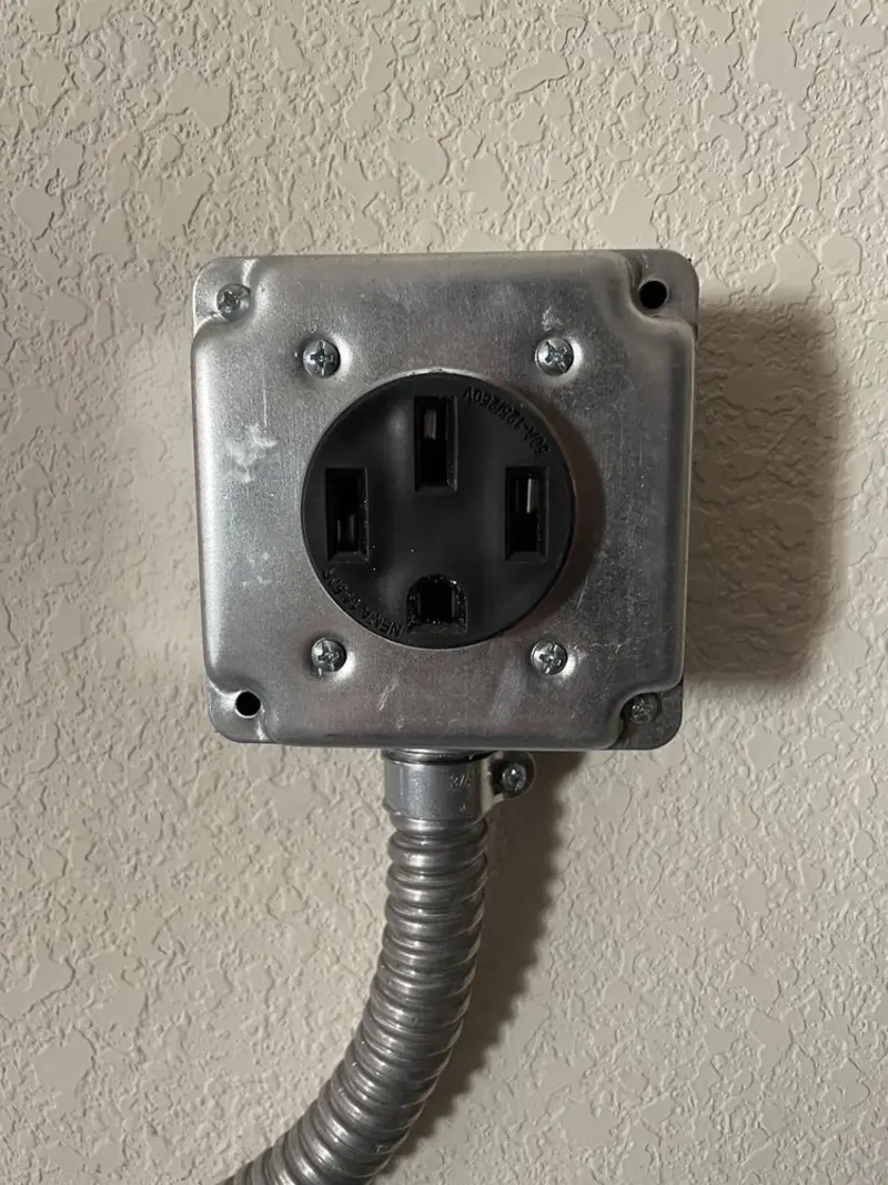 NEMA 14-50 outlet installed for Electrical Panel Upgrade in Caldwell